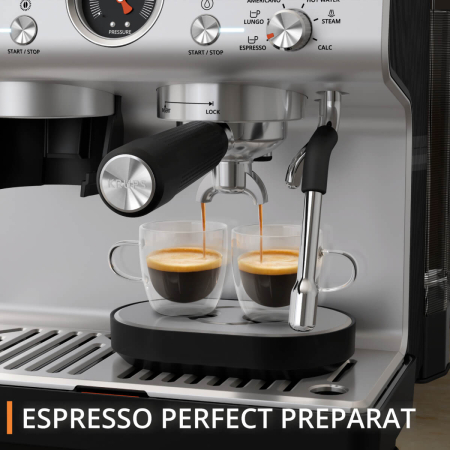 Espressor manual cu rasnita Krups Precision XP801T10, 15 bari, rezervor apa 3.5 L, 30 trepte de rasnire, 3 trepte temperatura, 3 trepte pre-infuzare,  [7]