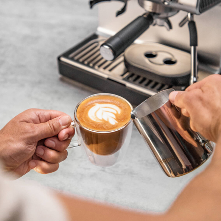 Espressor manual cu rasnita Krups Precision XP801T10, 15 bari, rezervor apa 3.5 L, 30 trepte de rasnire, 3 trepte temperatura, 3 trepte pre-infuzare,  [9]