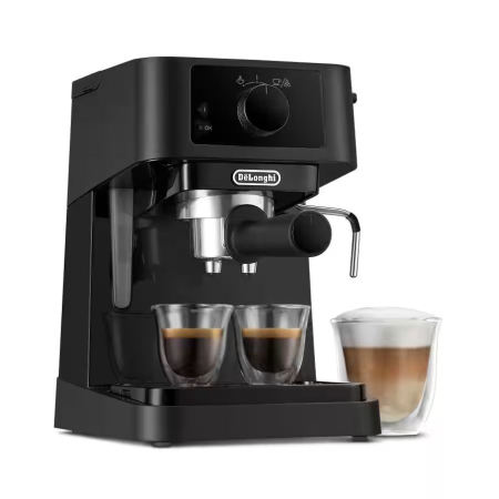 Espressor manual DeLonghi EC230.BK, 1100 W, 15 bar, 1 l, 24 cm, 30 cm, 36 cm, 1 m, 2 cafele simultan, negru [1]