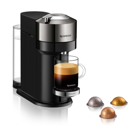 Espressor Nespresso by Krups Vertuo Next Deluxe XN910C10, 1500W, 19 Bar, rezervor apa 1.1 L, Centrifusion™, Conectare la telefon, dark chrome [2]