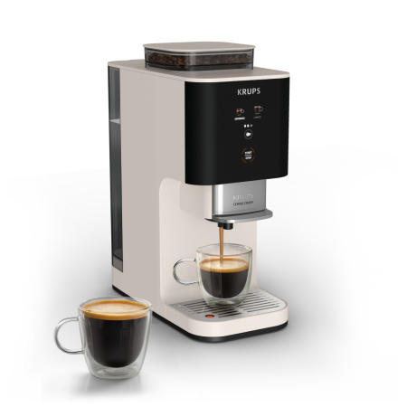 Espressor semi-automat Krups Coffee Crush SA4001E0, 1370 W, 15 bari, sistem bean-to-cup, rasnita inox, preparare one-touch, intensitate cafea ajustabi [7]