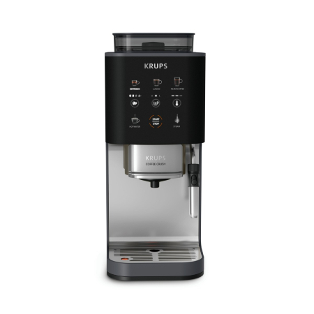 Espressor semi-automat Krups Coffee Crush SA404BE1, 1370 W, 15 bari, 6 retete, sistem bean-to-cup, rasnita inox, duza de abur pentru spumarea laptelui [10]