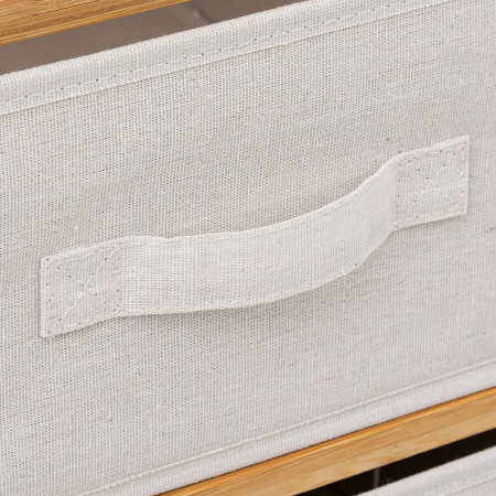 Etajera dubla 5Five Tidy Box, 6 compartimente, 66x33x78 cm, natur [5]