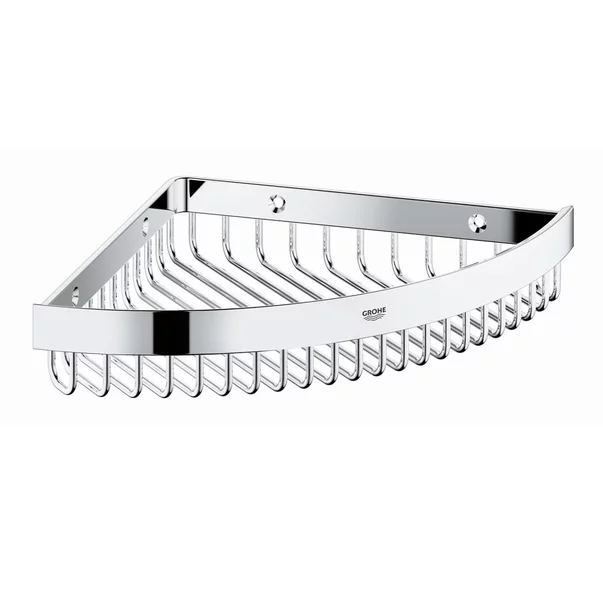 Accesorii dus - Etajera dus de colt Grohe Selection Cube crom lucios