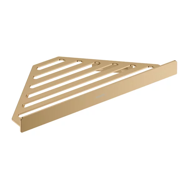 Accesorii dus - Etajera dus de colt Hansgrohe AddStoris bronz periat