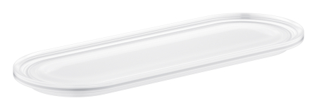 Etajera Grohe Selection 41036000, compatibil inel prosop 41045000 , sticla [1]