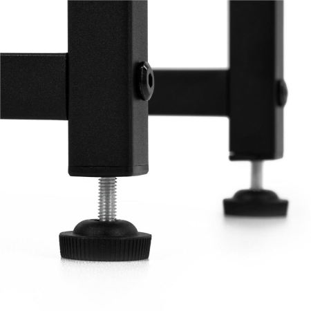 Etajera metalica cu 4 niveluri, structura solida, stil industrial, 22x22x115 cm, negru [17]