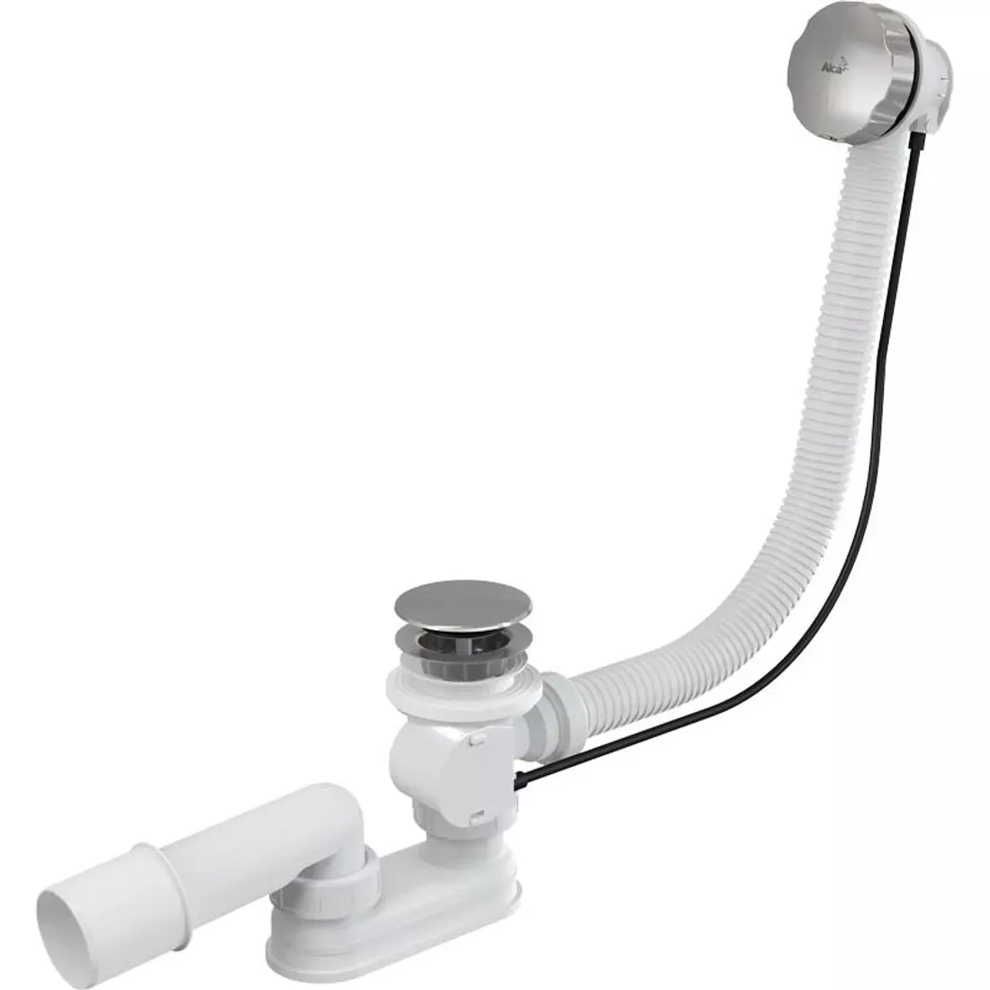 Accesorii cada - Evacuare cada AlcaDrain, universala, sifon, ventil, crom, A55KM