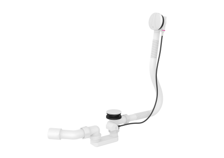 Accesorii baie - Evacuare cada Roca A50640460A, 50 mm, 38 l/min, 800 mm, universal, ventil automat, cada baie utilizare, Alb