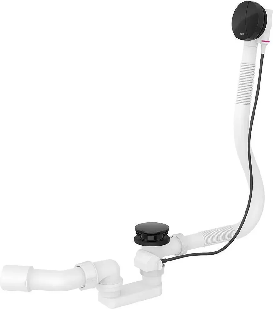 Accesorii baie - Evacuare cada Roca A5064046CN, 50 mm, 38 l/min, 800 mm, universal, ventil automat, cada baie utilizare, Negru