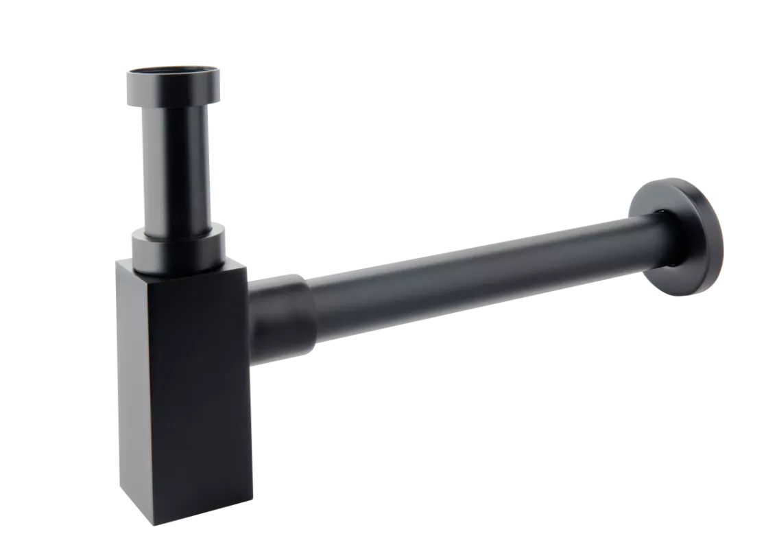 Cazi baie - Evacuare lavoar FDesign Kleome FD7-202-22, universal, 1 1/4'', reglabil, slid curatare, lucios, mat, negru