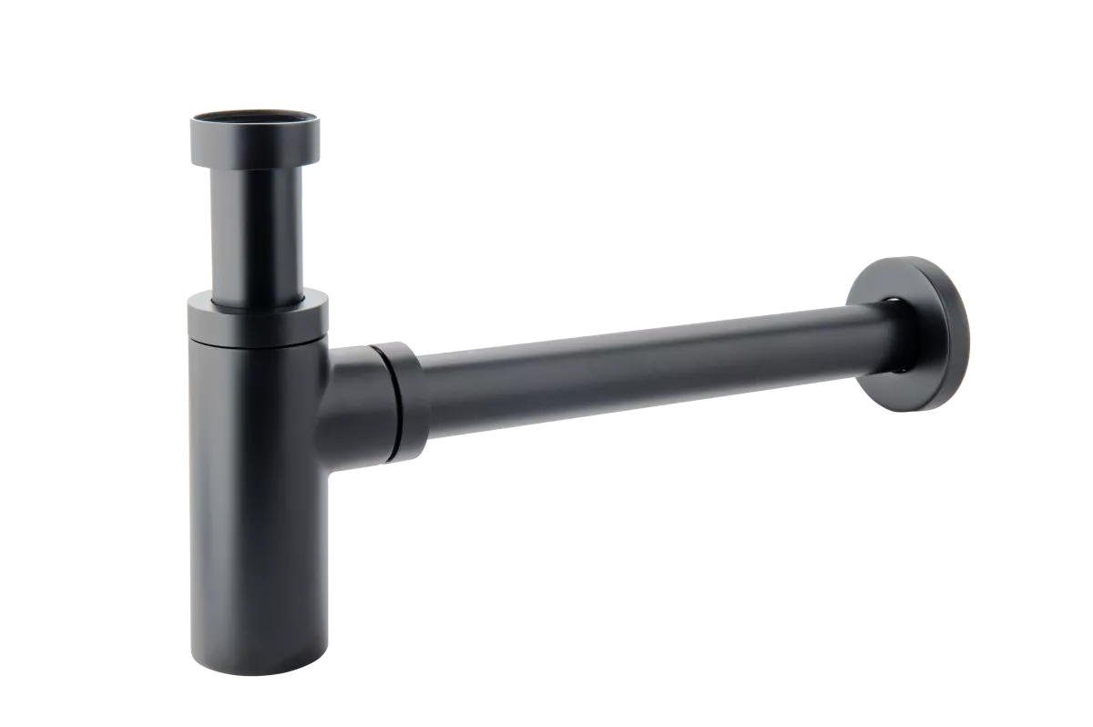 Baie - Evacuare lavoar FDesign Kleome FD7-203-22, universal, 1 1/4'', reglabil, slid curatare, lucios, mat, negru