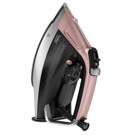 Fier de calcat BEKO SIM8130P, 3000W, jet de abur 270g/min, 350ml, talpa Soft Glide, Sistem anti-picurare, SelfClean, Negru-Roz [1]