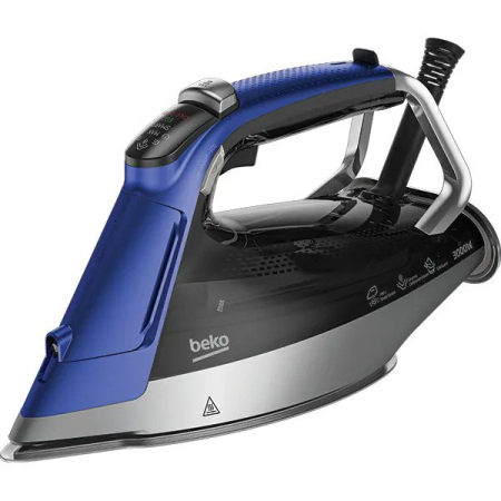 Fier de calcat BEKO SPA9130B, 3000W, 280g/min, 350ml, talpa SoftGlide, Albastru-Negru [0]