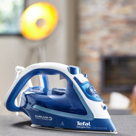 Fier de calcat cu abur EasyGliss Plus FV5735E0, 2500 W, jet de abur 220 g/min, talpa Durilium Airglide, rezervor 0.27 L, albastru [4]