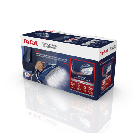 Fier de calcat cu abur EasyGliss Plus FV5735E0, 2500 W, jet de abur 220 g/min, talpa Durilium Airglide, rezervor 0.27 L, albastru [9]