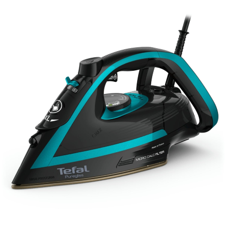 Bucatarie - Fier de calcat cu abur Puregliss Tefal FV8066E0, 3000 W,  incalzire rapida, 50 g/min de abur continuu, jet abur 280 g/min , Mod standby, Tehnologi