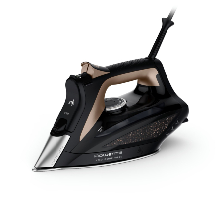 Bucatarie - Fier de calcat cu abur Rowenta Eco Intelligence DW6341D1, 2500 W, jet de abur 190 g/min, abur variabil 0-45 g/min, rezervor apa 300 ml, talpa Microsteam 400 HD 3De Laser, functie antipicurare, abur ve