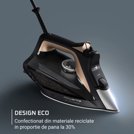 Fier de calcat cu abur Rowenta Eco Intelligence DW6341D1, 2500 W, jet de abur 190 g/min, abur variabil 0-45 g/min, rezervor apa 300 ml, talpa Microsteam 400 HD 3De Laser, functie antipicurare, abur ve [4]