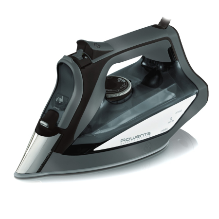 Bucatarie - Fier de calcat cu abur Rowenta Expertis Anti-Calc DW7025D1, 2700 W, jet de abur 180 g/min, abur variabil 45 g/min, rezervor apa 300 ml, talpa Microsteam 400 HD Laser, functie antipicurare, abur vertic