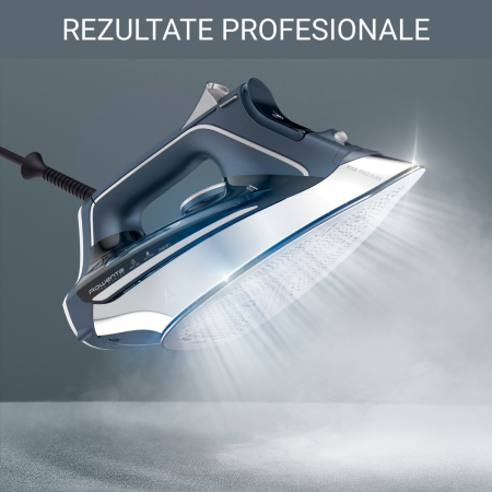 Fier de calcat cu abur Rowenta Pro Master DW8221D1, 2800 W, jet de abur 200 g/min, abur variabil 0-50 g/min, rezervor apa 310 ml, talpa Microsteam 400 HD Laser, functie antipicurare, functie autosteam [1]