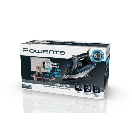 Fier de calcat cu abur Rowenta Pro Master DW8221D1, 2800 W, jet de abur 200 g/min, abur variabil 0-50 g/min, rezervor apa 310 ml, talpa Microsteam 400 HD Laser, functie antipicurare, functie autosteam [17]