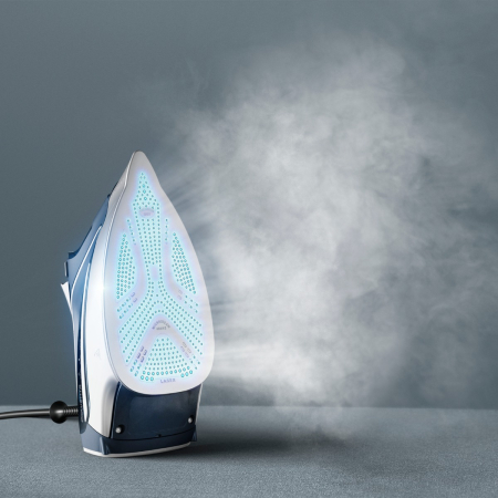 Fier de calcat cu abur Rowenta Pro Master DW8221D1, 2800 W, jet de abur 200 g/min, abur variabil 0-50 g/min, rezervor apa 310 ml, talpa Microsteam 400 HD Laser, functie antipicurare, functie autosteam [8]
