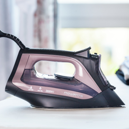 Fier de calcat cu abur Rowenta Rowenta Express DW4345D1. 2600 W, jet de abur 200 g/min, abur variabil 0-40 g/min, rezervor apa 250 ml, talpa Microsteam 350 Laser, functie antipicurare, abur vertical,  [10]
