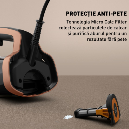 Fier de calcat cu abur Tefal Ultimate Power Pro FV9E50E0, 3200W, jet de abur 300 g/min, abur variabil 0-85 g/min, panou comanda LED, oprire automata [5]
