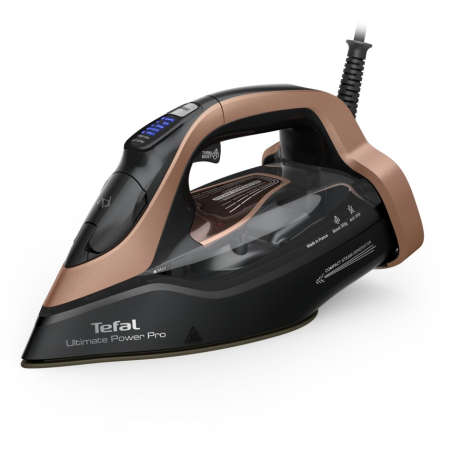 Bucatarie - Fier de calcat cu abur Tefal Ultimate Power Pro FV9E50E0, 3200W, jet de abur 300 g/min, abur variabil 0-85 g/min, panou comanda LED, oprire automata