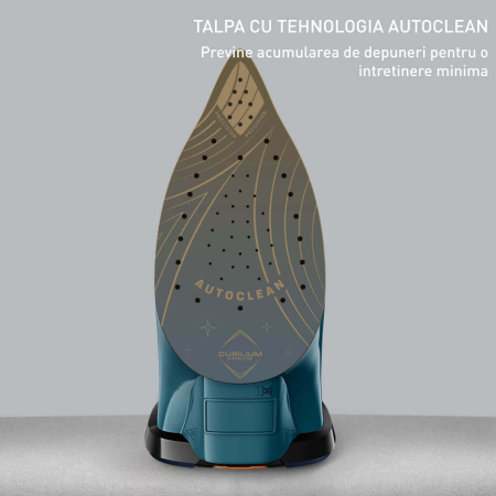 Fier de calcat cu aburi Tefal Ultimate Pure FV9851E0, 3200W, jet de abur 300 g/min, abur variabil 60 g/min, rezervor apa 350 ml, talpa Durilium Air [6]