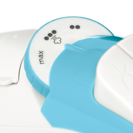 Fier de calcat Russell Hobbs Light & Easy Brights, talpa ceramica cu balsam, abur 115g, abur continuu 35g, albastru [5]