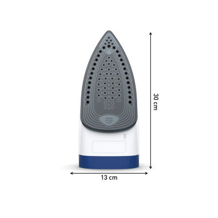 Fier de calcat Tefal Express Steam FV2838E0, 2400W, jet de abur 180 g/min, abur variabil 40 g/min, 270 ml, functie anti-calcar, alb/albastru [9]