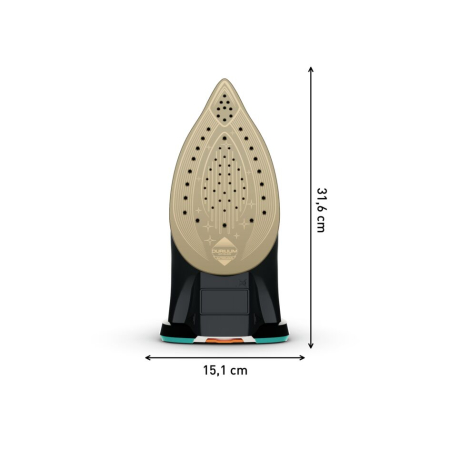 Fier de calcat Tefal FV9844E0 Ultimate Pure, 3200 W, Talpa Durilium AirGlide Autoclean, jet de aburi 250gr/min, Micro-Calc Filter 2in1, Negru/Bleu [6]