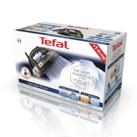 Fier de calcat Tefal Ultimate Pure FV9847E0, 3200W, jet abur 260g/min, abur variabil 0-60g/min, rezervor 350ml, talpa Durilium AirGlide AutoClean, opr [17]
