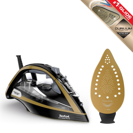 Fier de calcat Ultimate Pure FV9865E0, 3000 W, jet de abur 250 g/min, talpa Durilium Airglide Autoclean, colector anti-calcar, filtru micro - calc,  [3]
