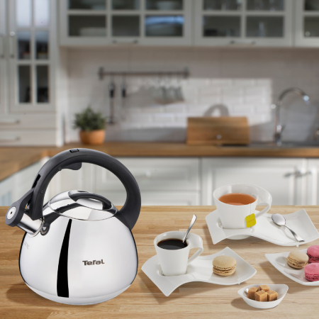 Fierbator apa clasic Tefal K2481574, capacitate 2.7L, capac detasabil, inductie, maner ergonomic, sistem inteligent deschidere - inchidere, inox [4]