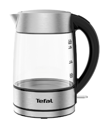 Bucatarie - Fierbator apa Glass KI772D38, 2200 W, filtru anti-calcar, 1.7 L, sticla, transparent
