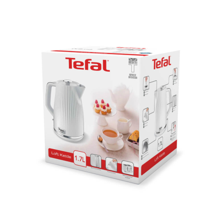 Fierbator apa Tefal Loft KO250130, 2400W, 1.7 L, filtru anti-calcar, indicator luminos, alb [8]
