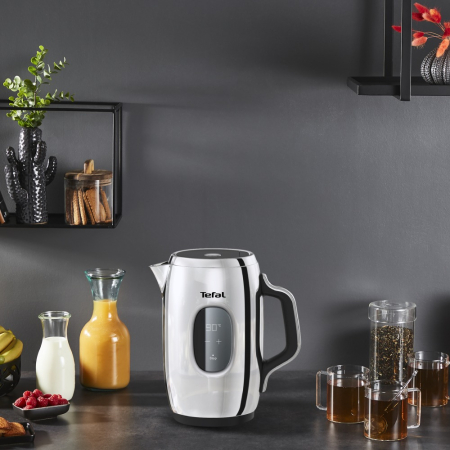 Fierbator apa Tefal Majestuo KI883D10, 2400W, 1.5L, filtru anticalcar detasabil, indicator nivel apa, baza rotativa 360°, indicator luminos, al [6]