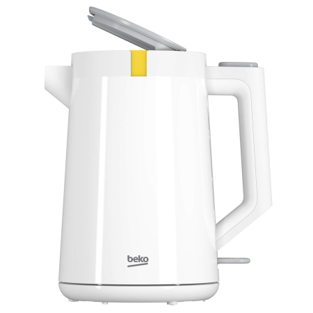 Preparat bauturi - Fierbator Beko WKM4215W, 2000W, 1.7 litri, rotire 360°, indicator nivel apa, deconectare automata, filtru anticalcar, alb