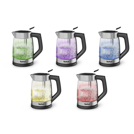 Fierbator de apa Tefal Element BJ760DE0, 2200 W, 1.7 L, 5 trepte temperatura, indicator luminos temperatura, infuzor pentru ceai, baza rotativa, argin [10]