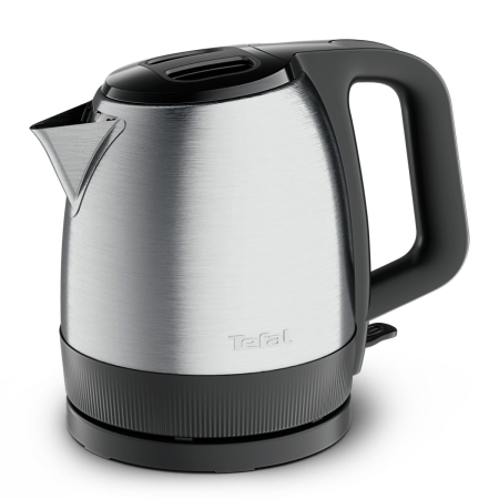 Preparat bauturi - Fierbator de apa Tefal Express KI1E0DE0, 2000 W, 1.2 L, inox, oprire automata, filtru anticalcar detasabil, baza rotativa 360°, capac rabatabil, desi