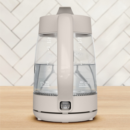 Fierbator de apa Tefal Morning KO2G0BE0, 2000 W, 1.7 L, vas din sticla cu gradatii, iluminare ambientala, filtru detasabil, functie oprire automata, b [2]