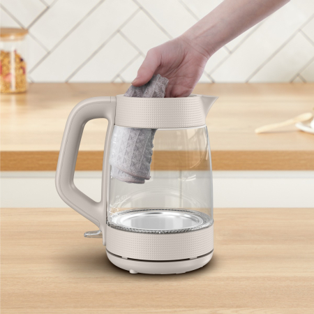 Fierbator de apa Tefal Morning KO2G0BE0, 2000 W, 1.7 L, vas din sticla cu gradatii, iluminare ambientala, filtru detasabil, functie oprire automata, b [3]