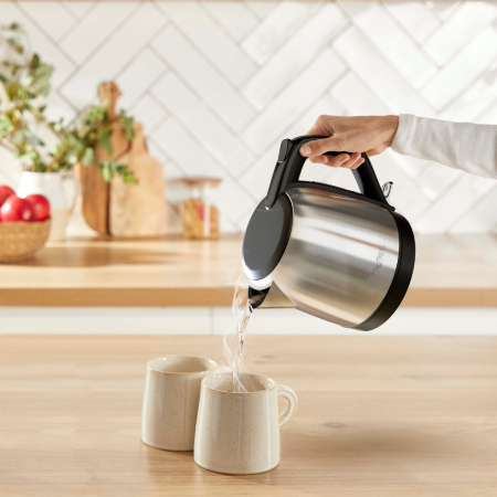 Fierbator de apa Tefal Subito Mini KO5S2DE0, 2400 W, 1 L, inox, baza rotativa, oprire automata, filtru detasabil, argintiu & negru [13]