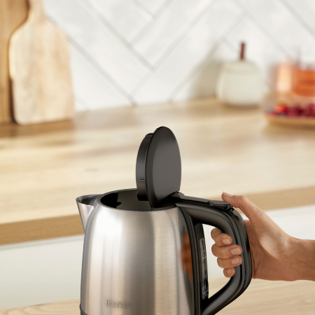 Fierbator de apa Tefal Subito Mini KO5S2DE0, 2400 W, 1 L, inox, baza rotativa, oprire automata, filtru detasabil, argintiu & negru [5]