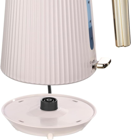 Fierbator electric Russell Hobbs 26751-70 Bronte, 1.7L, 3000W, design fluted mat, iluminare interna, accenturi aurii, Stone [7]