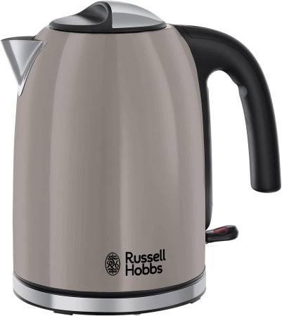 Bucatarie - Fierbator electric Russell Hobbs 28511-70 Colours Plus Mocha, 1.7L, 2400W, filtru anticalcar, indicator nivel apa, Mocha