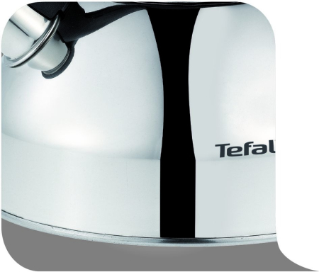 Fierbator manual cu fluier Tefal C7922024, 3 litri, maner ergonomic, otel inoxidabil, argintiu & negru [4]